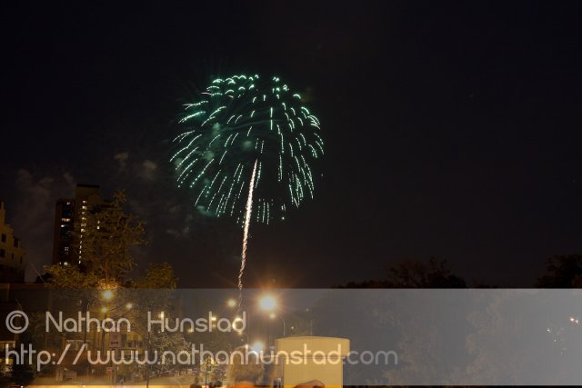 Minneapolis fireworks on 4 July 2010